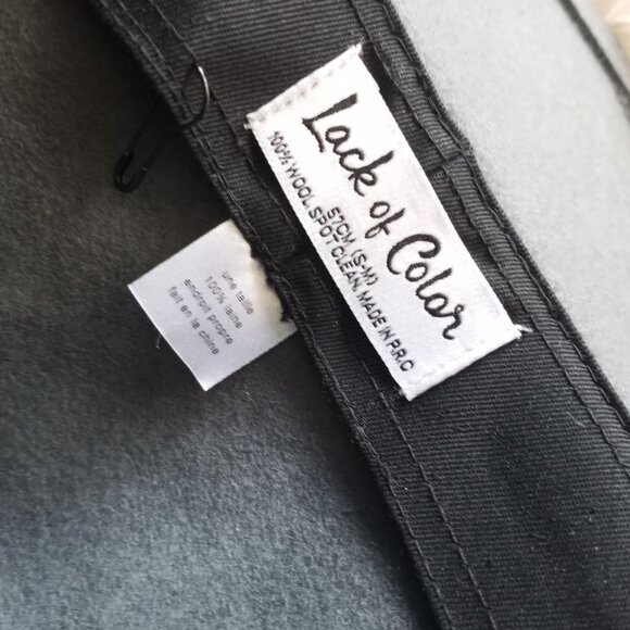 Lack of Color Free People Rocco Hat Wool CHARCOAL GRAY SIZE S-M - Picture 3 of 10